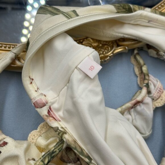 🆕 ZIMMERMANN KIDS 🧿 NWT Waverly Trim Frill Bikini Set, Cream Floral - Sz 10Y - Picture 8 of 11